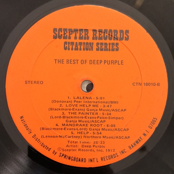 Deep Purple Vinyl Album The Best of Deep Purple - Picture 5 of 6